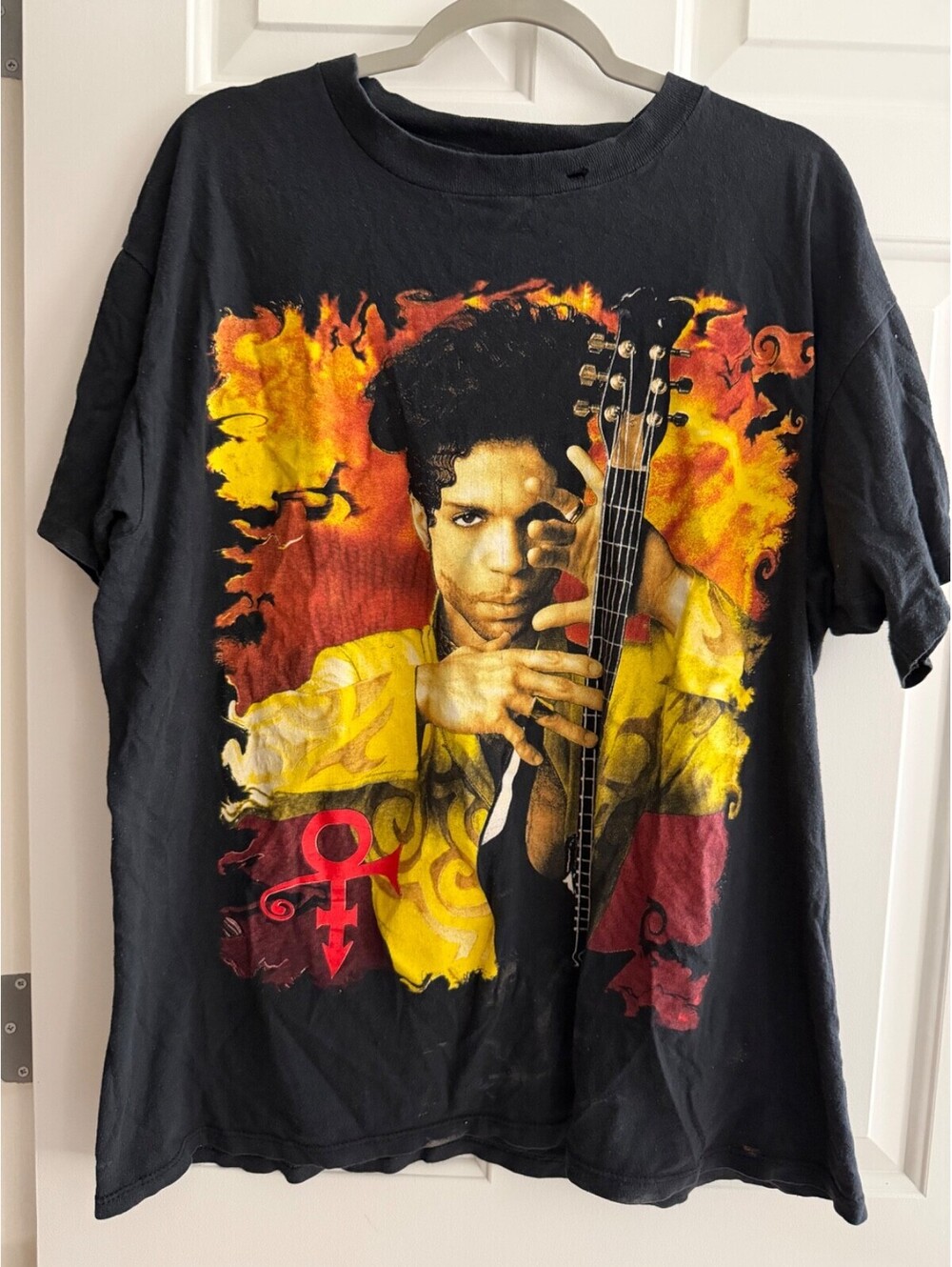 Vintage 90s PRINCE Love Symbol Tour T-Shirt Brockum One Size Fits All Band Tee - Picture 2 of 15